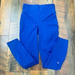 Lululemon Blue High-Waisted Leggings sz 4 worn once